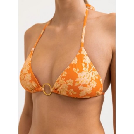 Haut De Maillot De Bain RHYTHM Serene Slide Tri Top Dusty Orange