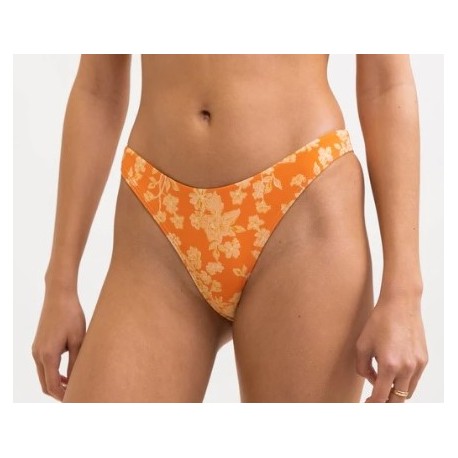 Bas de Bikini Serene V Front Hi Cut Rhythm en coloris Orange Femme Vêtements Articles de plage et maillots de bain Bikinis et maillots de bain 