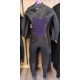 Billabong Synergy Women Wetsuit Front Zip 4/3mm Blue Wave