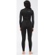 Billabong Synergy Women Wetsuit Back Zip 4/3mm Black Palms