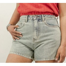 Short RHYTHM Classic A Line Denim Skirt Light Wash