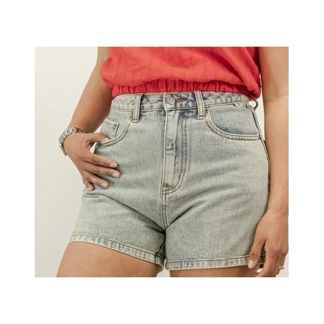 Short RHYTHM Classic A Line Denim Skirt Light Wash