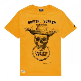 T-Shirt Child Stered Breizh Surfer Yellow