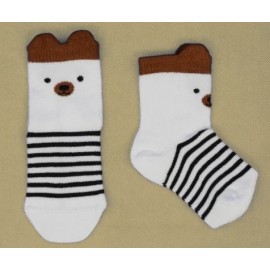 Baby Socks Papylou Shoes White Striped Black