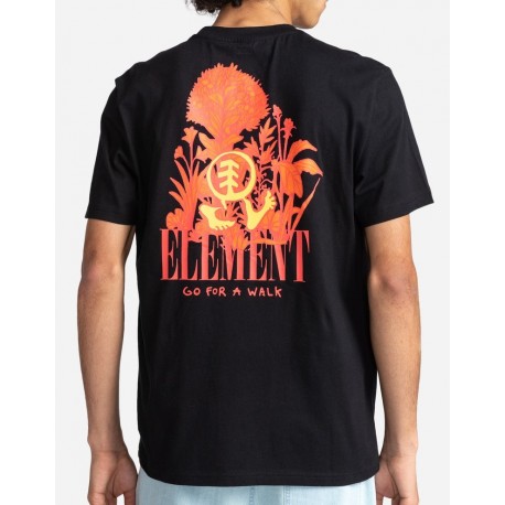 Tee Shirt Homme ELEMENT Walker Flint Black