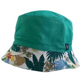 Mixed Bucket Hat Islands Cross Poe White