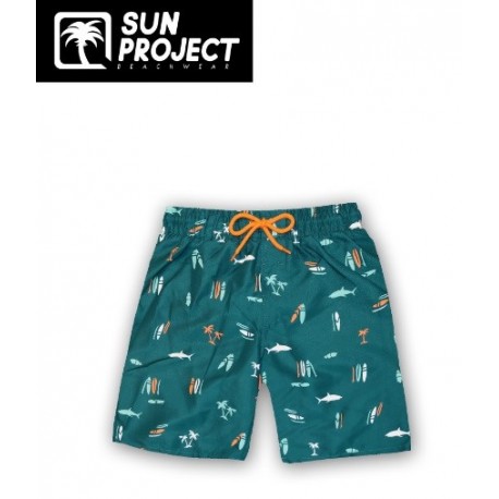 Sun Project Board Children's Boardshorts Green