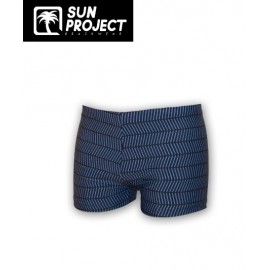 Maillot De Bain Boxer Homme SUN PROJECT Traits Bleu