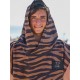 Poncho All-In Travel Microfiber Zebra Black