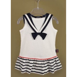 Children's Dress PAPYLOU Guerande White