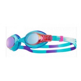 Kids TYR Swimple Tie Dye Gold Turquoise Goggles