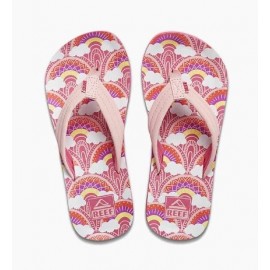 Little Ahi Rainbows And Clouds REEF Kids Flip Flop