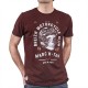 Men's Tee Shirt STERED Breizh Motorcycle Klub Plum