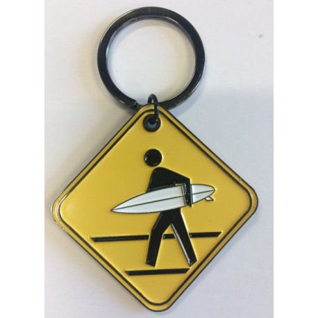 Road Sign Metal Keyring