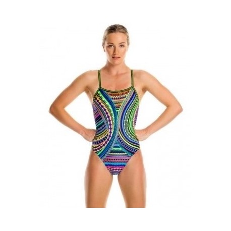 Women's 1 Piece Swimsuit FUNKITA Strapped Tribal Revival