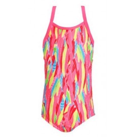 FUNKITA Printed Feather Flock Children's 1 Piece Swimsuit