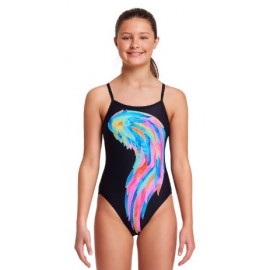 Junior 1 Piece Swimsuit FUNKITA Single Strap Icarus Ink