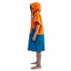 Poncho All-In Kid Tiger Orange Navy