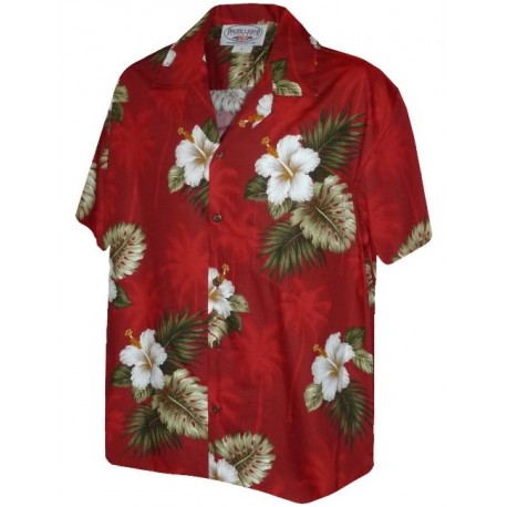 Hawaiian Shirt Pacific Legend Oahu Red