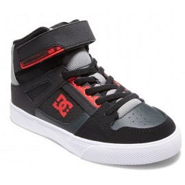 DC Shoes Junior Pure High Top EV Black Red Black