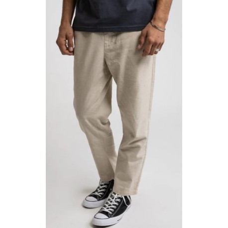 Men's linen trousers RHYTHM Essential Sunday Bone