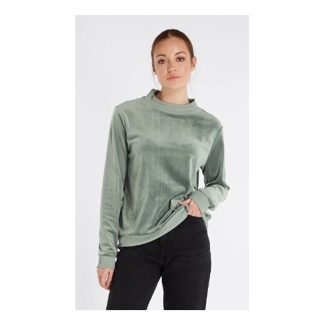 Sweat Velours Femme PROTEST Nxgcybele Mistygreen - Breizh Rider