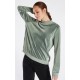 Women's Velvet Sweatshirt PROTEST Nxgcybele Mistygreen