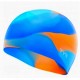 Bonnet de natation en Silicone Junior TYR Tie Dye Bleu Orange