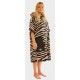 Poncho All-In T Bumpy Femme Dark Pink Zebra