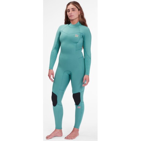 Billabong Synergy Women Wetsuit Back Zip 5/4mm Marine