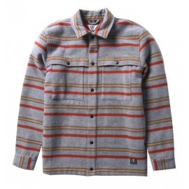 VISSLA Nantan Overshirt Blue Slate