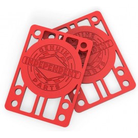 Jeu de 2 Pads Independent Hard Red 0.125 Pouce