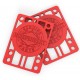 Jeu de 2 Pads Independent Hard Red 0.125 Pouce