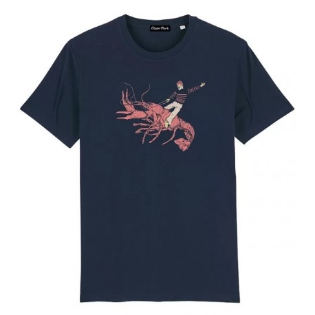 Tee Shirt Homme OCEAN PARK Homard Bleu