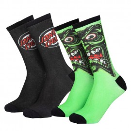 Set of Two Santa Cruz Roskopp Face Socks
