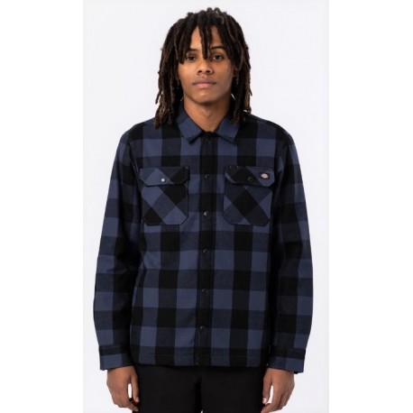 Chemise Doublée Sherpa Dickies Sacramento Bleu Marin Breizh Rider