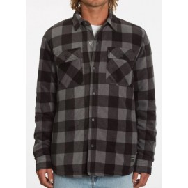 Volcom Bowered Pewter Fleece Overshirt