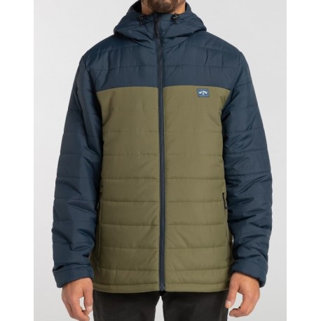 BILLABONG Men's Surf Check Puffer Down Jacket