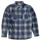 VISSLA Eco Zy LS Polar Flannel Dark Denim Fleece Shirt