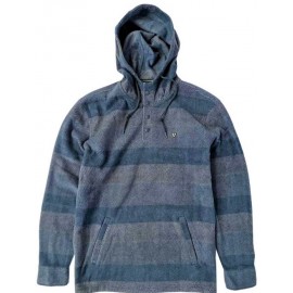 VISSLA Eco Zy Popover Harbor Blue Men's Fleece Sweatshirt
