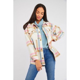 Women's Shirt Jacket BANANA MOON Mael Enfield Pink