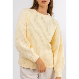 Pull Femme Rhythm Lucia Sweater Butter Yellow