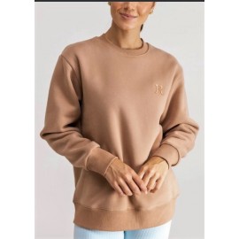 Women's Sweatshirt RHYTHM Essential Crew mocha