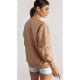 Sweat Femme RHYTHM Essential Crew mocha