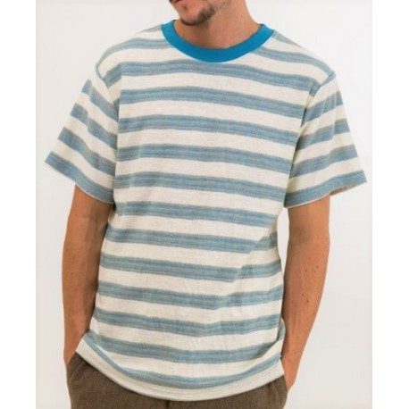 Men's T-Shirt RHYTHM Vintage Stripe Blue