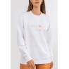 Sweat Femme RHYTHM Rainbow Crew Neck White