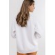 Sweat Femme RHYTHM Rainbow Crew Neck White