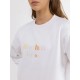 Sweat Femme RHYTHM Rainbow Crew Neck White