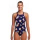 Maillot de bain 1 Piece Femme FUNKITA Sky Hi Rose Water