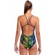 Women's 1 Piece Swimsuit FUNKITA Single Strap Lion EyesMacaw Magic